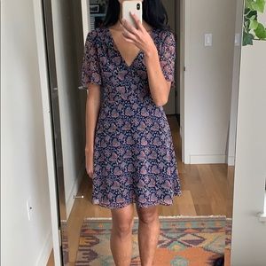 Madewell flutter sleeve dress